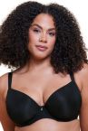Curvy Kate Smoothie UW Moulded Spacer T-shirt Bra - Black-thumb Underwired, seamfree t-shirt bra with racerback option. 65-105, E-M CK-072-104-BLK