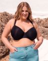 Curvy Kate Smoothie UW Spacer T-shirt Bra Black-thumb Underwired, seamfree t-shirt bra with racerback option. 65-105, E-M CK-072-104-BLK