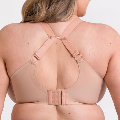 Curvy Kate Smoothie UW Spacer T-shirt Bra Latte Underwired, seamfree t-shirt bra with racerback option. 65-105, E-M CK-072-104-LAE