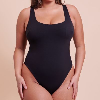 Curvy Kate Smoothie NW Stretch Body - Black Non-wired, dual sized body with thong back. 65-90 E/F - O/P CK111704-BLK