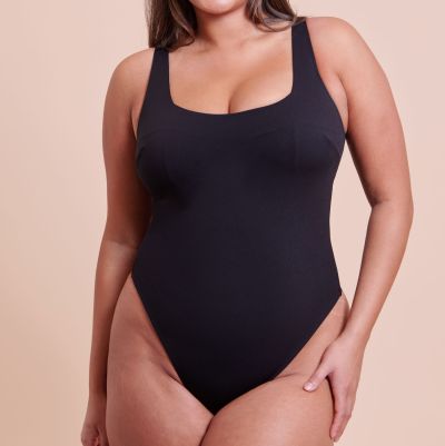 Curvy Kate Smoothie NW Stretch Body - Black Non-wired, dual sized body with thong back. 65-90 E/F - O/P CK111704-BLK