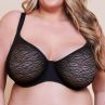 Curvy Kate Smoothie Lace UW Moulded Balcony Bra - Black-thumb Underwired, moulded stretch lace bra with seamfree wings. 65-105, E-M CK-106103-BLK