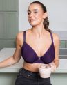 Curvy Kate Smoothie UW Moulded Spacer T-shirt Bra - Purple-thumb Underwired, seamfree t-shirt bra with racerback option. 70-100, D-H CK072104-DPE