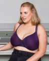 Curvy Kate Smoothie UW Moulded Spacer T-shirt Bra - Purple-thumb Underwired, seamfree t-shirt bra with racerback option. 70-100, D-H CK072104-DPE