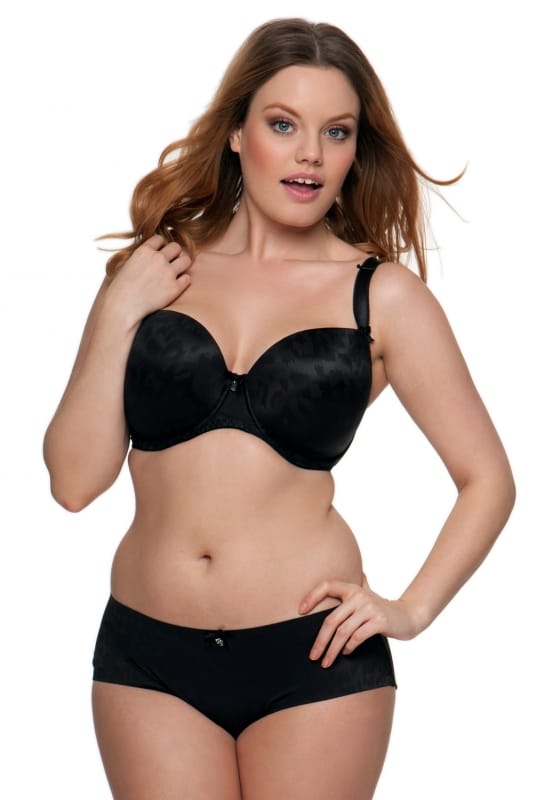 Curvy Kate Lingerie Smoothie Underwired Moulded Bra Wild Black 2401