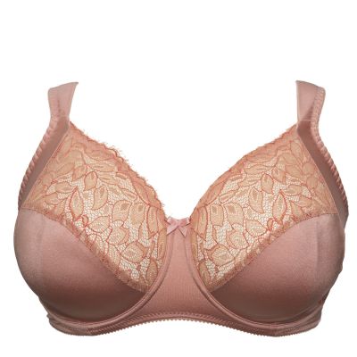 Plaisir Sofia Full Cup Bra Ancient Rose Underwired, non padded, stretch lace full cup bra 80-110 D-I 1125-ANR