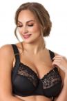 Plaisir Sofia Full Cup Bra Black-thumb Underwired, non padded, stretch lace full cup bra 80-110, D-I 1125-1/BLK