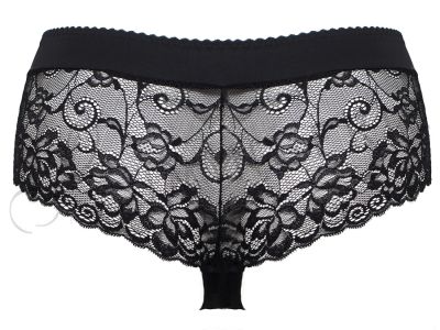 Plaisir Sofia Brazilian Black Brazilian brief with wide waist band 42-54 447-11-1/BLK