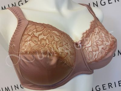 Plaisir Sofia Full Cup Bra Ancient Rose Underwired, non padded, stretch lace full cup bra 80-110 D-I 1125-ANR
