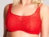 Cleo by Panache Sofia Dare Crop Top Balconnet Bra Scarlet-thumb Non-padded, underwired balconnet bra with crop top overlay 60-85, E-J 10241-SCA