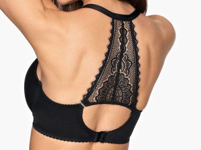 Bella Misteria Soft Touch Spacer Bra Black T-shirt bra with smooth, seamfree cups and convertible straps 65-90, D-J BM-6-BS-14-CZA-SP2