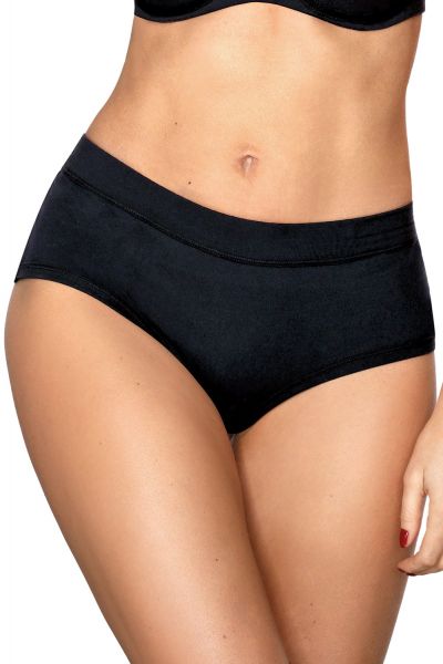 Gaia Lingerie Soft Touch Short Black Hipster short M/38 - 4XL/48 BM-6-MA-11-CZA-FS2