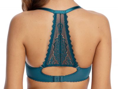 Gaia Lingerie Soft Touch Spacer Bra Blue T-shirt bra with smooth, seamfree cups and convertible straps 65-95, D-H BM-6-BS-14-MOR-SP2