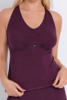 Curvy Kate Softease Vest Top Fig-thumb Wireless vest top with in-built cup 65-90 E/F - M/N CN-054-322-FIG