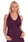 Curvy Kate Softease Vest Top Fig-thumb Wireless vest top with in-built cup 65-90 E/F - M/N CN-054-322-FIG