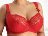 Nessa Sonata Soft Bra Red-thumb Underwired, unpadded soft cup lace balconnet 65-110, D-P 048-500-RED