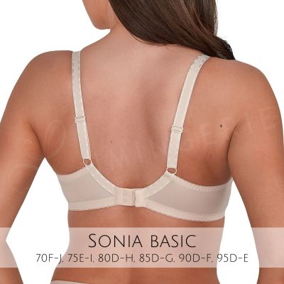 Gaia Lingerie Sonia Semi Soft Bra Beige Underwired, semi soft bra. 70-105, D-L BS-1058-BEZ