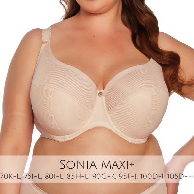 Gaia Lingerie Sonia Semi Soft Bra Beige Underwired, semi soft bra. 70-105, D-L BS-1058-BEZ