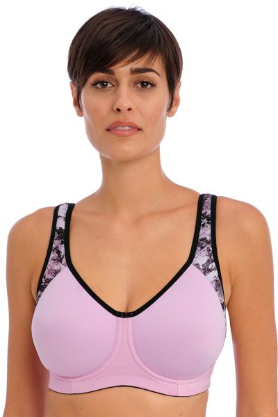 Freya Active Sonic UW Moulded Sports Bra Haze Underwired spacer foam sports bra with convertible straps. 65-90, D-K AC4892-HZE