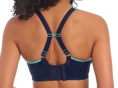 Freya Active Sonic UW Moulded Sports Bra Nightshade Underwired spacer foam padded sports bra with convertible straps 65-90, D-K AC4892-NIE