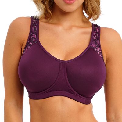 Freya Active Sonic UW Moulded Spacer Sports Bra Viper Underwired spacer foam sports bra with convertible straps. 60-90, D-K AC4892-VER