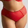 Sculptresse by Panache Sophia Deep Brief - Red-thumb Stretch lace briefs to match your Sophia bra. L/40 - 5XL/50 11192-RED