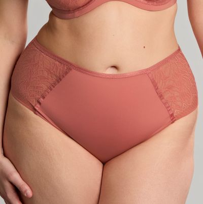 Sculptresse by Panache Sophia Deep Brief - Sienna Rose Stretch lace briefs to match your Sophia bra. M/38 - 5XL/50 11192-SIE