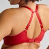 Sculptresse by Panache Sophia UW Stretch Lace Plunge Bra - Red-thumb Underwired, non-padded stretch lace plunge bra. 75-105, F-L 11196-RED
