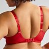 Sculptresse by Panache Sophia UW Stretch Lace Plunge Bra - Red-thumb Underwired, non-padded stretch lace plunge bra. 75-105, F-L 11196-RED