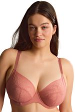 Sophia UW Stretch Lace Plunge Bra - Sienna Rose