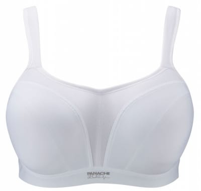 Panache Sport Panache Sports Bra White Underwired, padded sports bra 60-90, D-J 5021