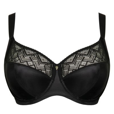 Curvy Kate Spotlight UW Full Cup Side Support Bra Black Underwired, non-padded full cup bra. 70-105, G-O CK115111-BLK