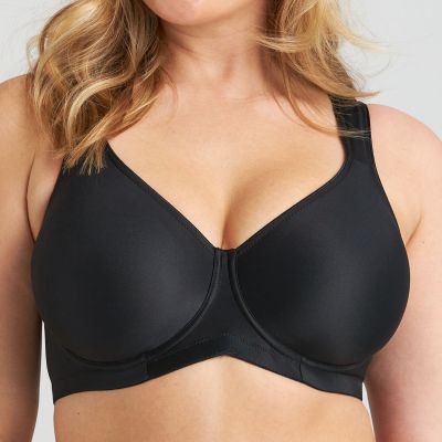 Miss Mary Stay Fresh Essentials T-shirt Bra Black Underwired, moulded t-shirt bra with wide padded straps. 70-105 D-G MM-2064-06