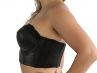 Parfait Lingerie Stevie Longline Strapless Bustier Bra Black Faux Leather-thumb Underwired, fully boned longline strapless bustier bra. M-2XL, S+-3XL+ (D-L cups) P50120-BFL