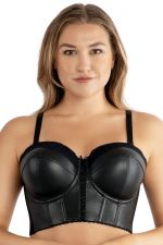 Florale Mudan Wired Non Padded Visual Minimizing Bra in Abstinthe