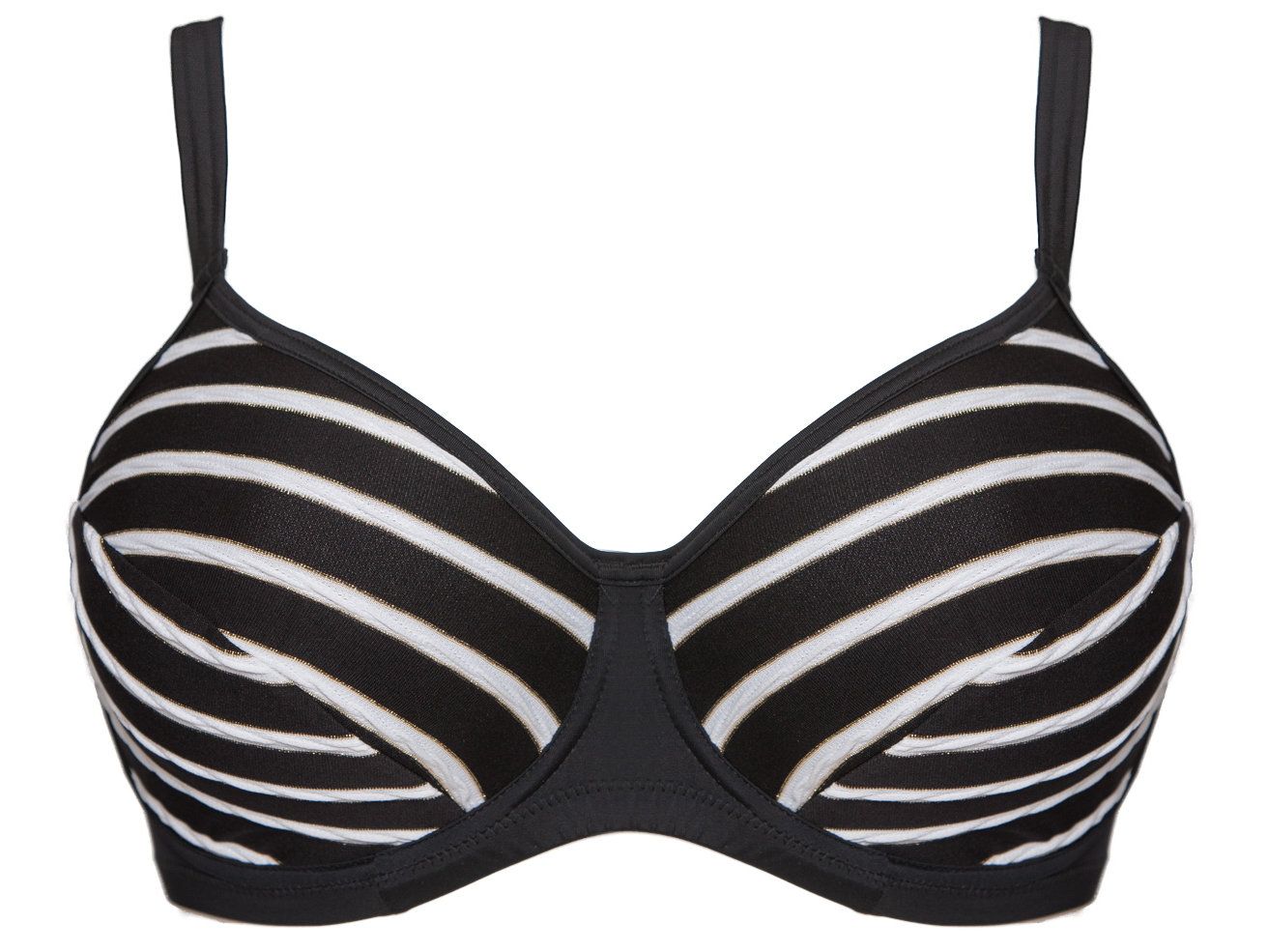 Plaisir Stripes Bikini Bra Monochrome Lumingerie bras and underwear
