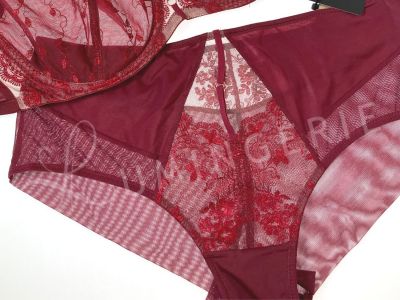 Subtille Linda High Waist Brief Bordeaux/Beige  S-3XL LIN-WYSO-BOR-BEZ