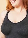 Cake Maternity  Sugar Candy Essential Everyday Tank Top Charcoal-thumb Wirefree, seamless tank top XS-XXL (65-100, G-L) 41-8012-59