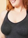 Cake Maternity  Sugar Candy Essential Everyday Tank Top Charcoal-thumb Wirefree, seamless tank top XS-XXL (60-90, F-K) 41-8012-59