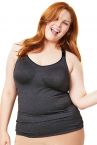 Cake Maternity  Sugar Candy Essential Everyday Tank Top Charcoal-thumb Wirefree, seamless tank top XS-XXL (60-90, F-K) 41-8012-59