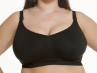 Cake Maternity  Popping Sugar Candy Seamless Soft Nursing Black-thumb Wirefree, seamless soft nursing bra XS-4XL (60-100, F-K) 27-8005-06/Black