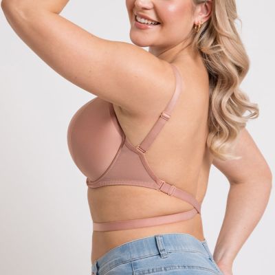 Curvy Kate Superhero Padded Multiway Plunge Bra Latte Underwired, padded, multiway plunge bra. 70-90, D-M CK-088108-LAE