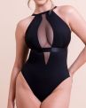 Scantilly by Curvy Kate Swerve NW Mesh Body - Black-thumb Nonwired mesh body with adjustable straps to fit EU E-L cups. S/36-38 - 2XL/52-54 ST040744-BLK