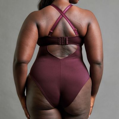 Scantilly by Curvy Kate Swerve NW Mesh Body - Mulberry Purple Nonwired mesh body with adjustable straps to fit EU E-L cups. S/36-38 - 2XL/52-54 ST040711-MLP