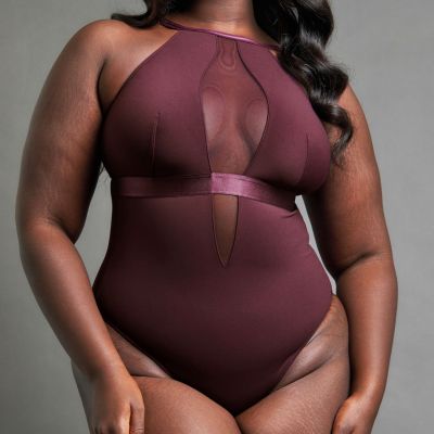 Scantilly by Curvy Kate Swerve NW Mesh Body - Mulberry Purple Nonwired mesh body with adjustable straps to fit EU E-L cups. S/36-38 - 2XL/52-54 ST040711-MLP