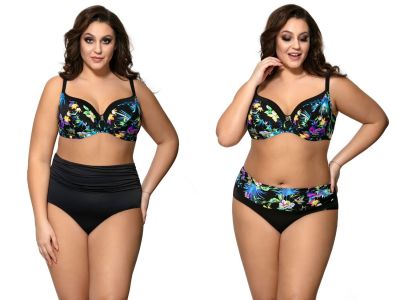 Ava Swimwear Blue Tropical UW Soft Bikini Bra  65-100, D-L SK-119
