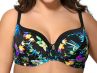 Ava Swimwear Blue Tropical UW Soft Bikini Bra-thumb  65-100, D-L SK-119