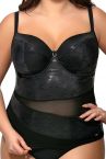 Ava Swimwear Black Rain UW Padded Tankini-thumb  65-100, D-L ST-20-BLK