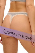 Freya Flirt Thong - Grey Marl