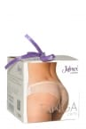 Julimex Tanga Panty Beige-thumb Lace back brazilian brief S-XL TNG-200/BEZ